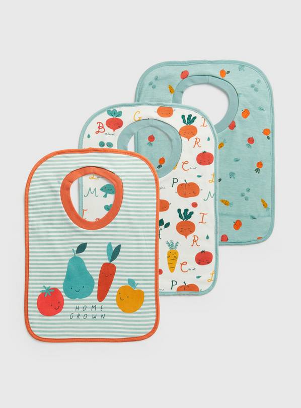Rainbow & Dot Pull On Bibs 3 Pack One Size